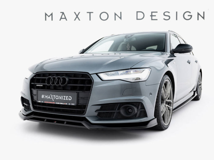 Audi A6 / A6 C7 S-Line / S6 C7 Facelift Front Splitter V.3 - Maxton Design