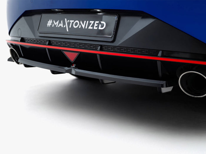 Hyundai Elantra N Mk7 Central Rear Splitter (Vertical Bars) - Maxton Design