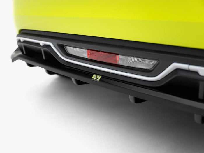 Rear Splitter (Vertical Bars) Abarth 500e - Maxton Design