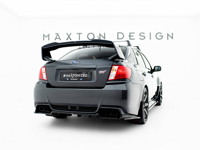 Subaru Impreza WRX STI Mk3 Facelift Rear Splitter (Vertical Bars) - Maxton Design