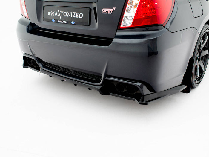 Subaru Impreza WRX STI Mk3 Facelift Rear Splitter (Vertical Bars) - Maxton Design