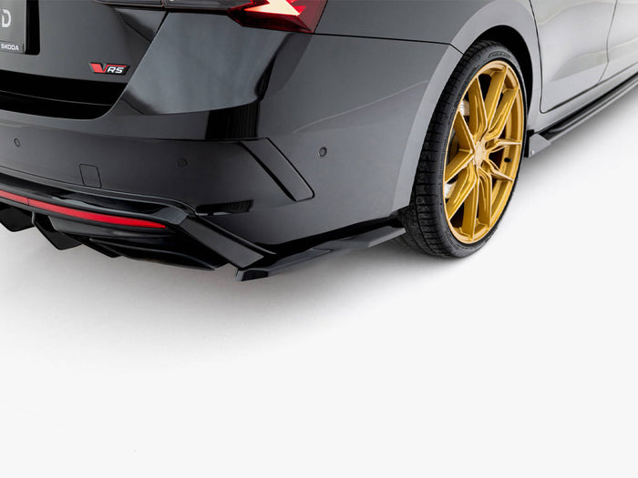 Rear Side Splitters V.7 Skoda Octavia RS Liftback / Estate Mk4 / Mk4 Facelift - Maxton Design