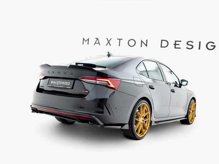Rear Side Splitters V.6 Skoda Octavia RS Liftback / Estate Mk4 / Mk4 Facelift - Maxton Design