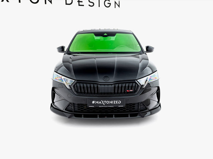 Front Splitter V.2 Skoda Octavia RS Liftback / Estate Mk4 Facelift - Maxton Design