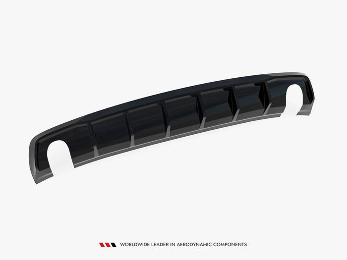 Audi A3 Sedan 8V (Version with single exhaust tips on both sides) Rear Valance - Maxton Design