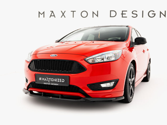 Ford Focus ST-Line Mk3 Facelift Front Splitter V.3 - Maxton Design