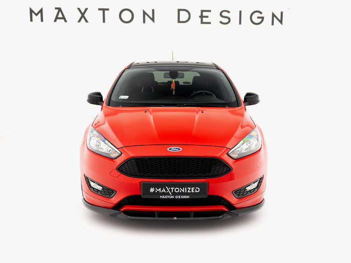 Ford Focus ST-Line Mk3 Facelift Front Splitter V.3 - Maxton Design