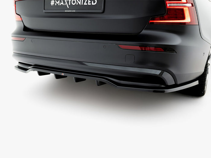 Volvo S60 / V60 R-Design Mk3 Facelift Rear Splitter (Vertical Bars) - Maxton Design