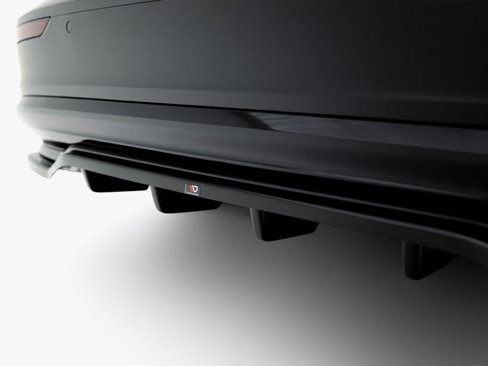 Volvo S60 / V60 R-Design Mk3 Facelift Rear Splitter (Vertical Bars) - Maxton Design