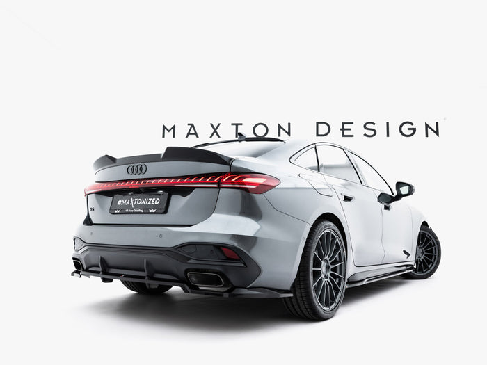 Audi A5 S-Line Sedan / Avant B10 Rear Splitter (Vertical Bars) - Maxton Design