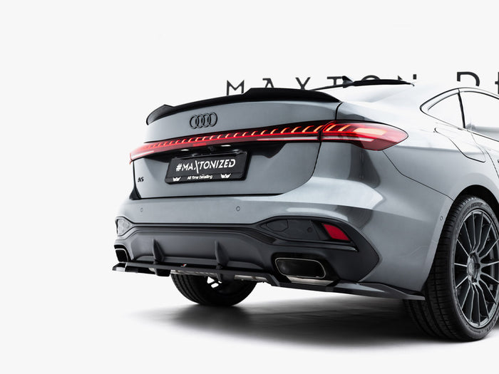 Audi A5 S-Line Sedan / Avant B10 Rear Splitter (Vertical Bars) - Maxton Design