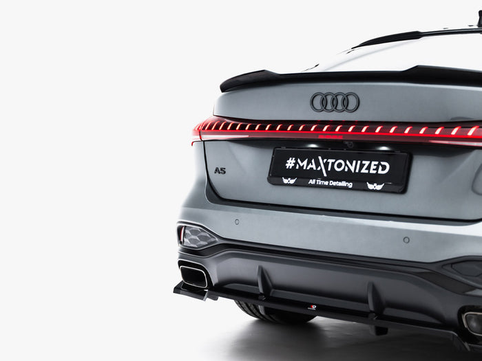 Audi A5 S-Line Sedan / Avant B10 Rear Splitter (Vertical Bars) - Maxton Design