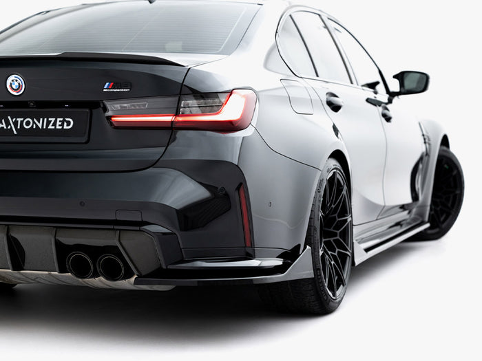 BMW M3 Sedan / Touring G80 / G81 Rear Side Splitters V.5 - Maxton Design