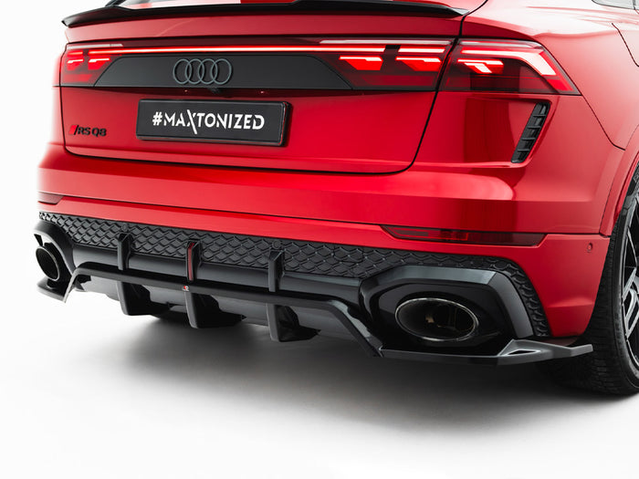 Audi RSQ8 Mk1 Facelift Rear Splitter (Vertical Bars) - Maxton Design