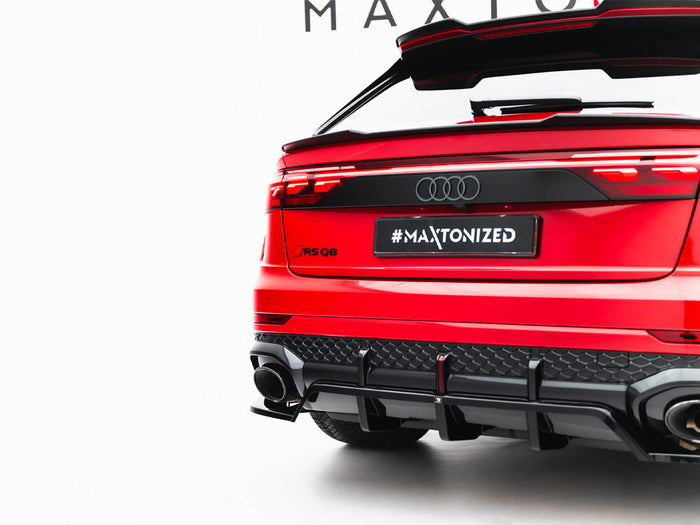 Audi RSQ8 Mk1 Facelift Rear Splitter (Vertical Bars) - Maxton Design