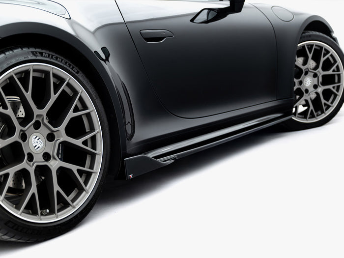 Porsche 911 Carrera Sport Design 992 Side Skirts Diffusers V.2 - Maxton Design