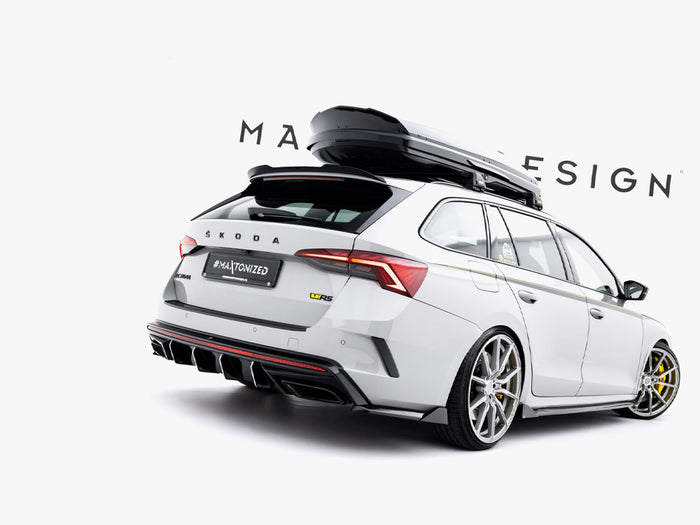 Rear Side Splitters V.8 Skoda Octavia RS Liftback / Estate Mk4 / Mk4 Facelift - Maxton Design