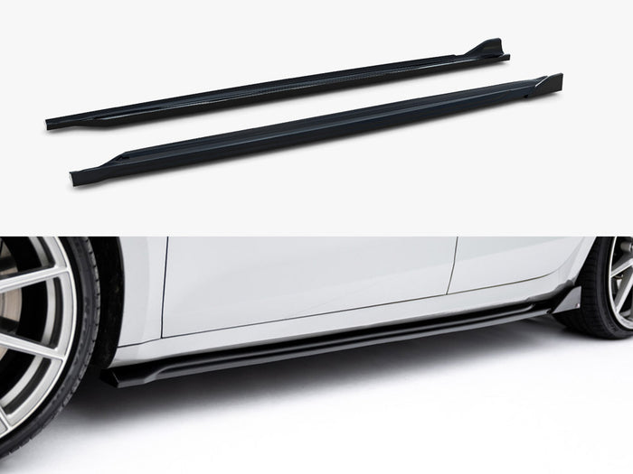 Side Skirts Diffusers V.2 Skoda Octavia RS Liftback / Estate Mk4 / Mk4 Facelift - Maxton Design