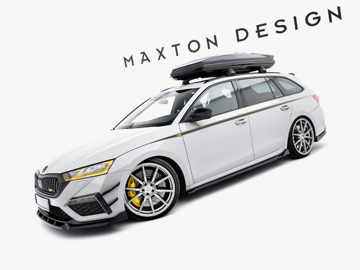 Side Skirts Diffusers V.2 Skoda Octavia RS Liftback / Estate Mk4 / Mk4 Facelift - Maxton Design