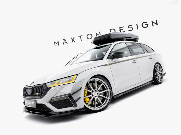 Side Skirts Diffusers V.1 Skoda Octavia RS Liftback / Estate Mk4 / Mk4 Facelift - Maxton Design