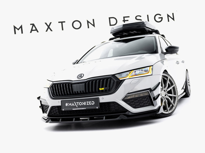Front Splitter V.5 Skoda Octavia RS Mk4 - Maxton Design