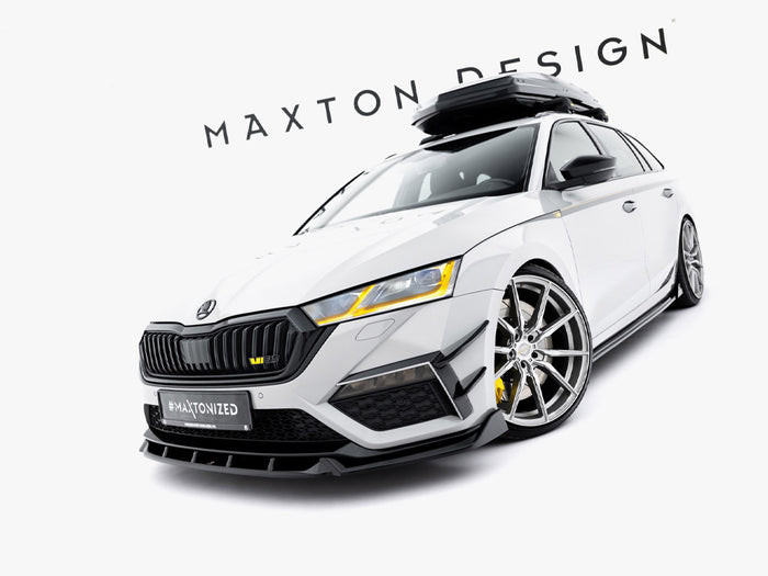 Front Splitter V.5 Skoda Octavia RS Mk4 - Maxton Design