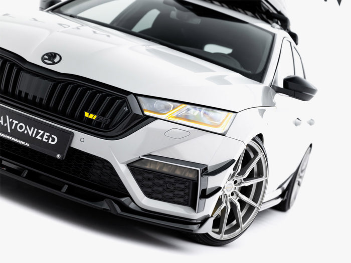 Front Splitter V.5 Skoda Octavia RS Mk4 - Maxton Design