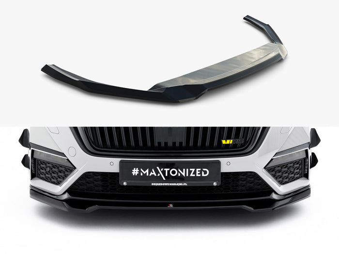 Front Splitter V.4 Skoda Octavia RS Mk4 - Maxton Design
