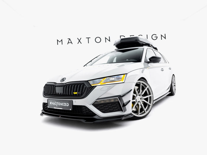 Front Splitter V.4 Skoda Octavia RS Mk4 - Maxton Design