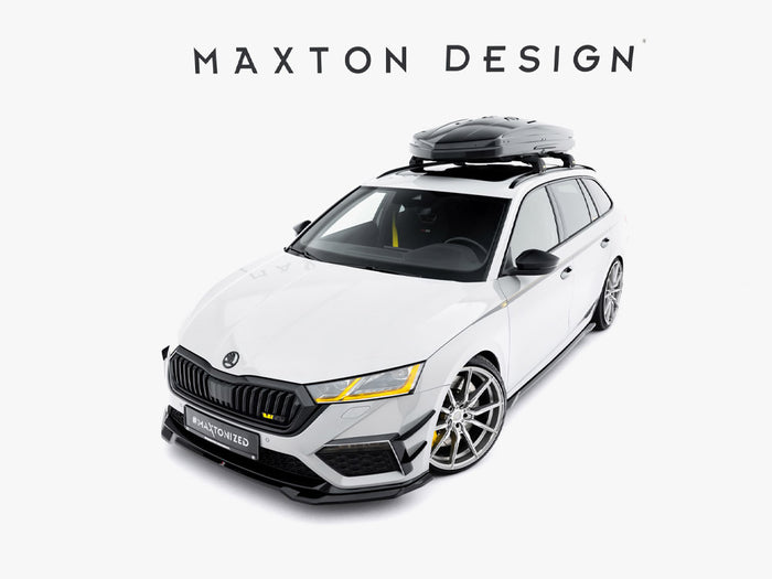 Front Splitter V.4 Skoda Octavia RS Mk4 - Maxton Design
