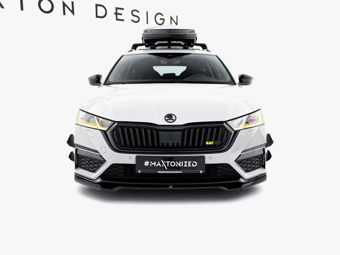 Front Splitter V.4 Skoda Octavia RS Mk4 - Maxton Design