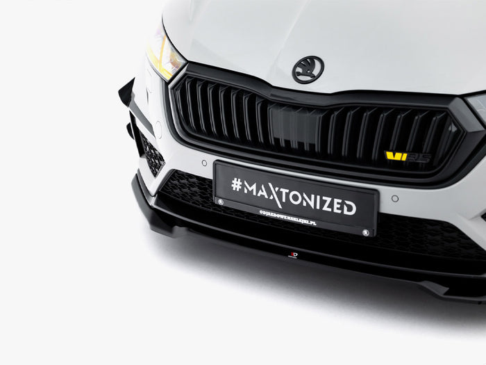 Front Splitter V.4 Skoda Octavia RS Mk4 - Maxton Design