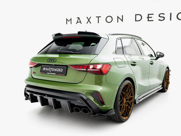 Audi S3 Sportback Facelift Rear Side Splitters V.4 - Maxton Design
