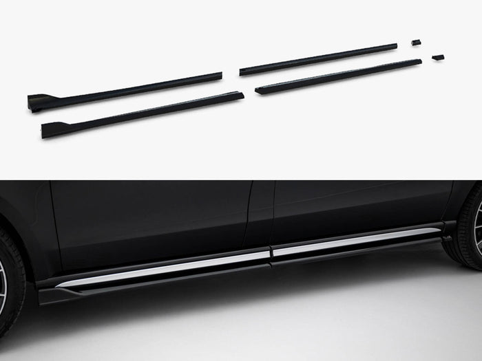 Side Skirts Diffusers V.2 Mercedes-Benz V-Class Long AMG-Line W447 - Maxton Design