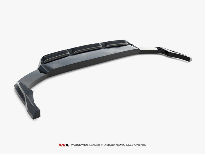 Audi Q8 Mk1 Facelift Rear Splitter (Vertical Bars) - Maxton Design