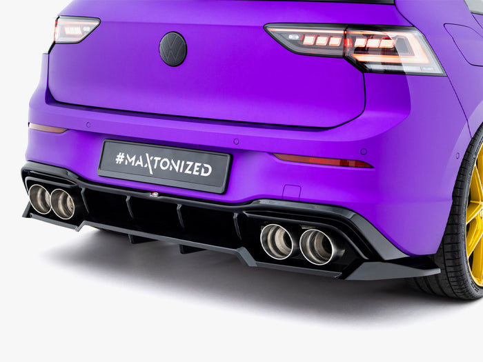 Volkswagen Golf R Mk8 / Mk8 Facelift Rear Splitter (Vertical Bars) V.2 - Maxton Design