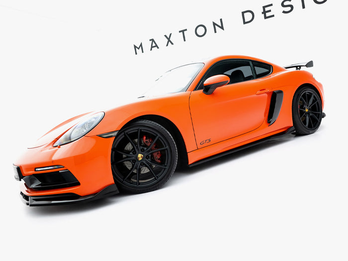 Porsche 718 Cayman GTS 982c Side Skirts Diffusers V.2 - Maxton Design