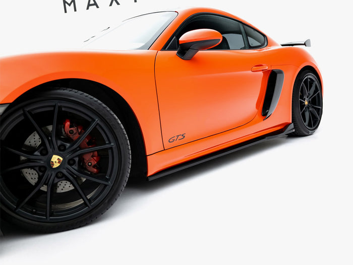 Porsche 718 Cayman GTS 982c Side Skirts Diffusers V.2 - Maxton Design