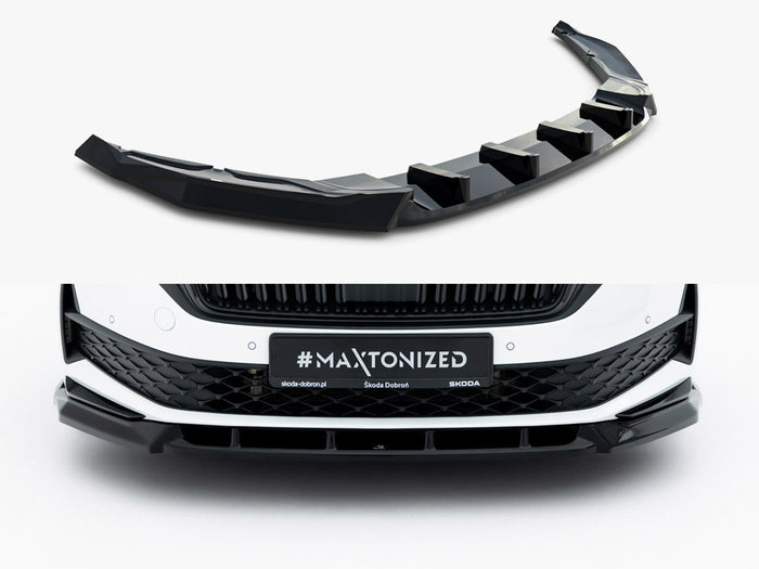 Front Splitter Skoda Octavia Sportline Liftback / Estate Mk4 Facelift - Maxton Design