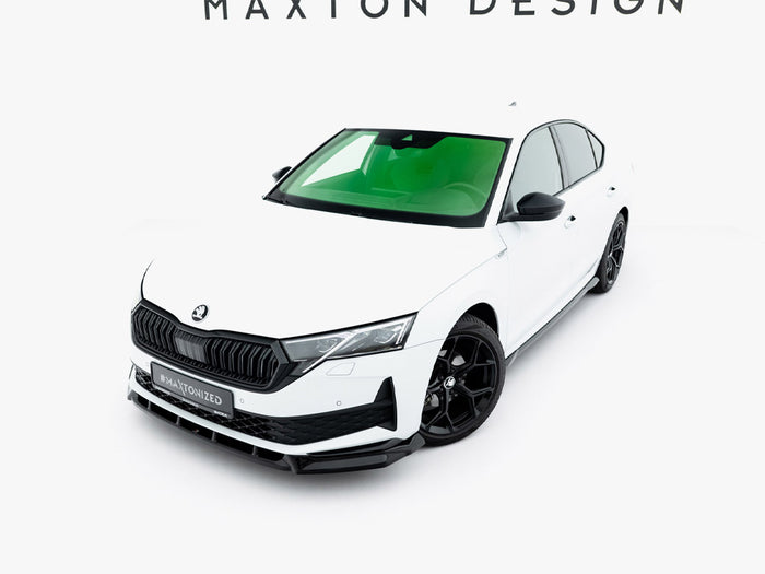 Front Splitter Skoda Octavia Sportline Liftback / Estate Mk4 Facelift - Maxton Design