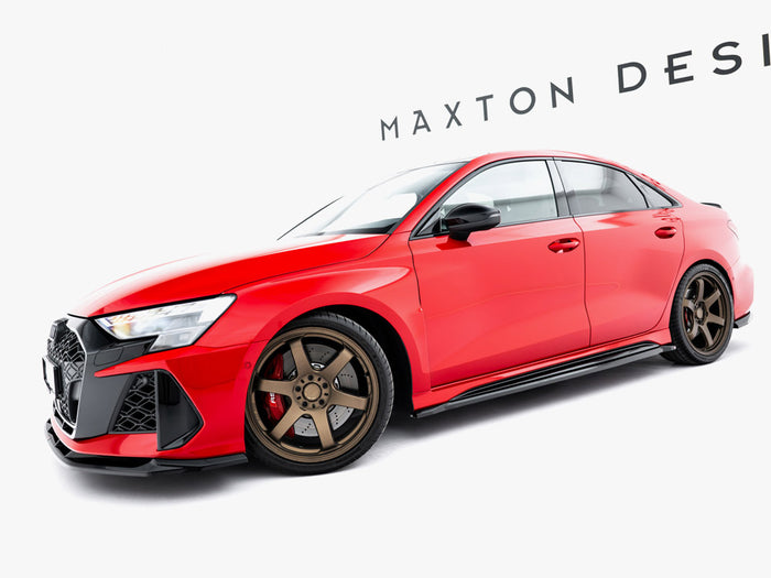 Audi RS3 Sedan 8Y / 8Y Facelift Side Skirts Diffusers V.1 - Maxton Design