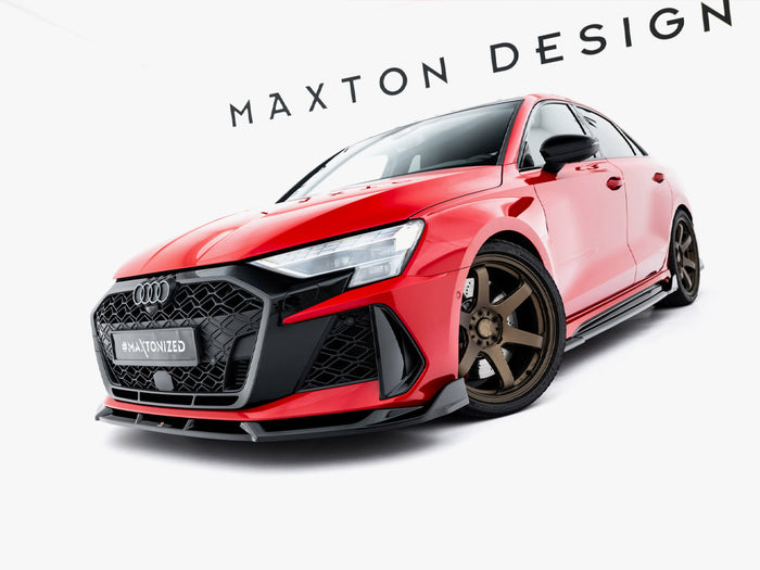 Audi RS3 Sedan 8Y Facelift Front Splitter V.3 - Maxton Design