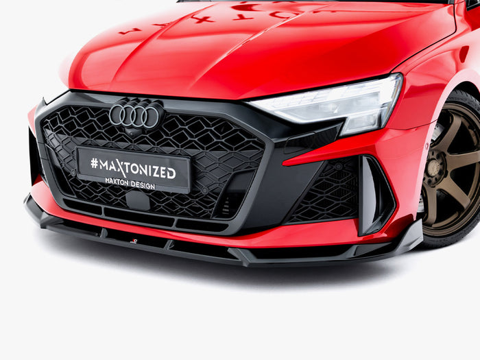 Audi RS3 Sedan 8Y Facelift Front Splitter V.3 - Maxton Design