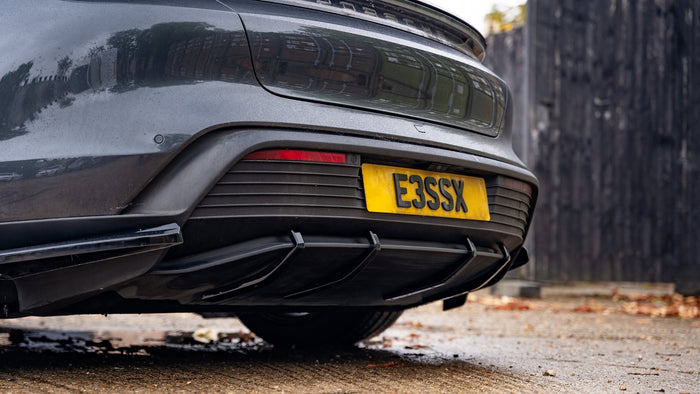 Porsche Taycan Pre Facelift Rear Diffuser Fin Set - TRC Performance Styling