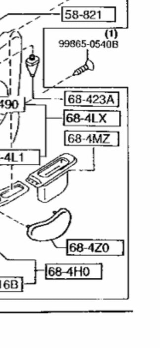 Mazda RX7 FD3S Door Pocket Map Lid (68-4MZ) - TRC Performance Styling