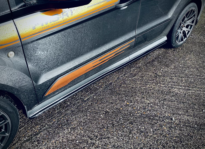 Ford Transit Connect MK2 Pre Facelift Short Wheelbase Side Skirt Splitters - TRC Performance Styling