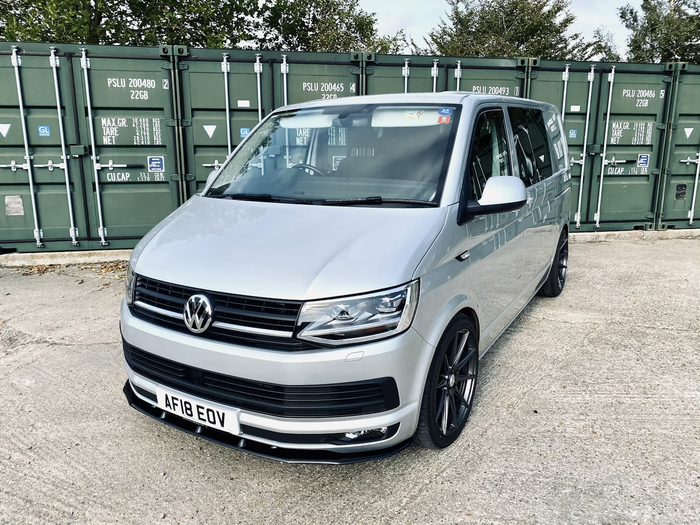 Volkswagen Transporter T6 Non-Sportline Long Wheelbase Styling Factory Front Splitter - TRC Performance Styling