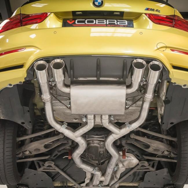 BMW M4 (F82) Coupe 3" Valved Secondary Cat Back Performance Exhaust – Cobra Sport