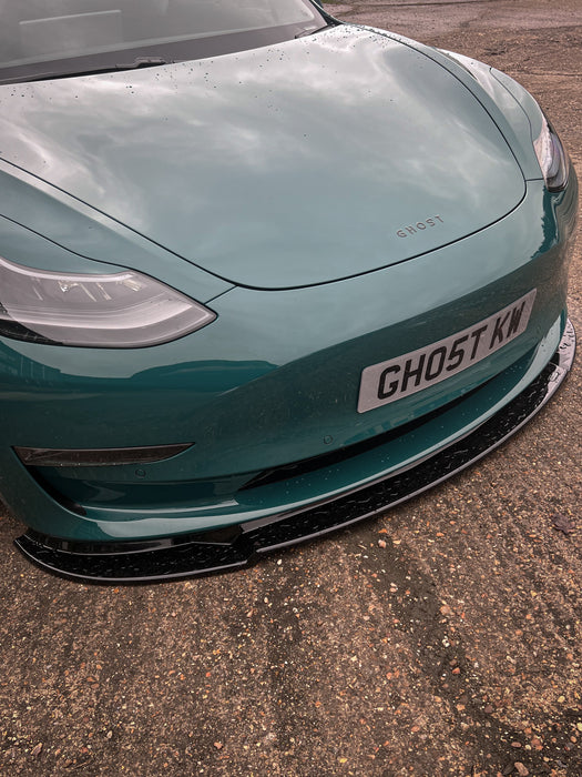 Dark Ghost - Tesla Model 3 Front Splitter - TRC Performance Styling