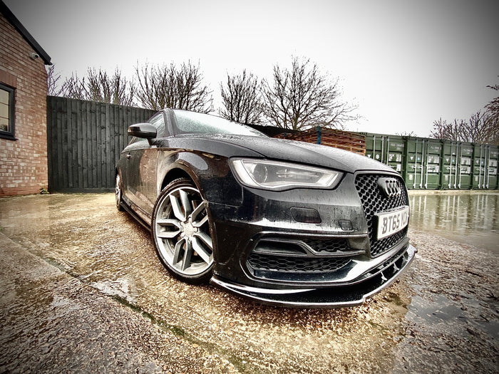 Audi S3 / A3 S-Line 8V Hatch / Sportback (PFL) Front Splitter - TRC Performance Styling